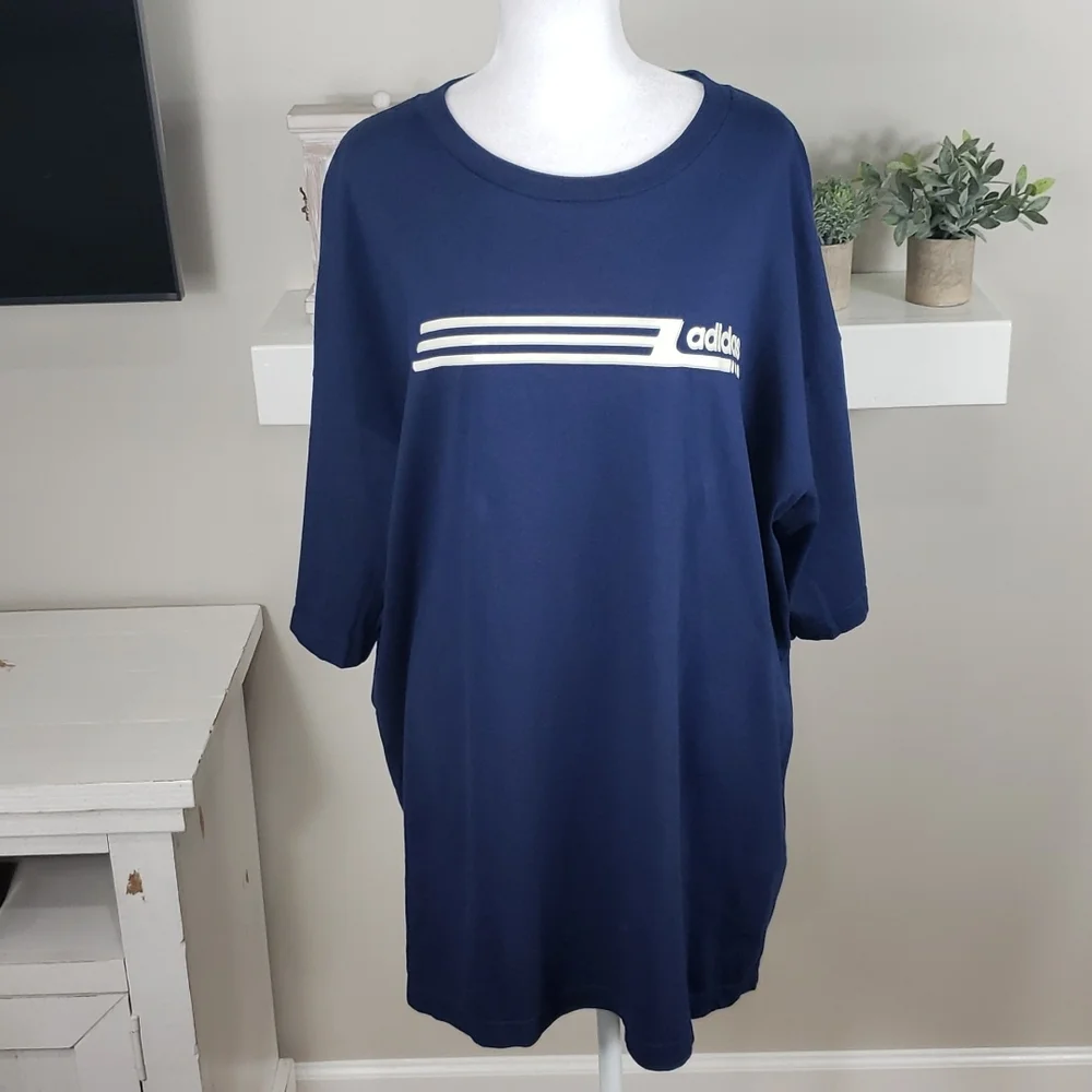 Adidas Blue Short Sleeve Tee